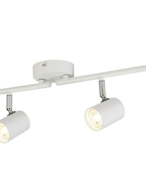 Searchlight Electric Rollo 4Lt Split Bar Spotlight  - White Metal 3174WH