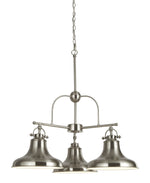 Dallas 3Lt Pendant - Satin Silver