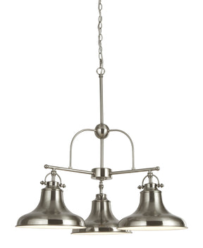 Dallas 3Lt Pendant - Satin Silver
