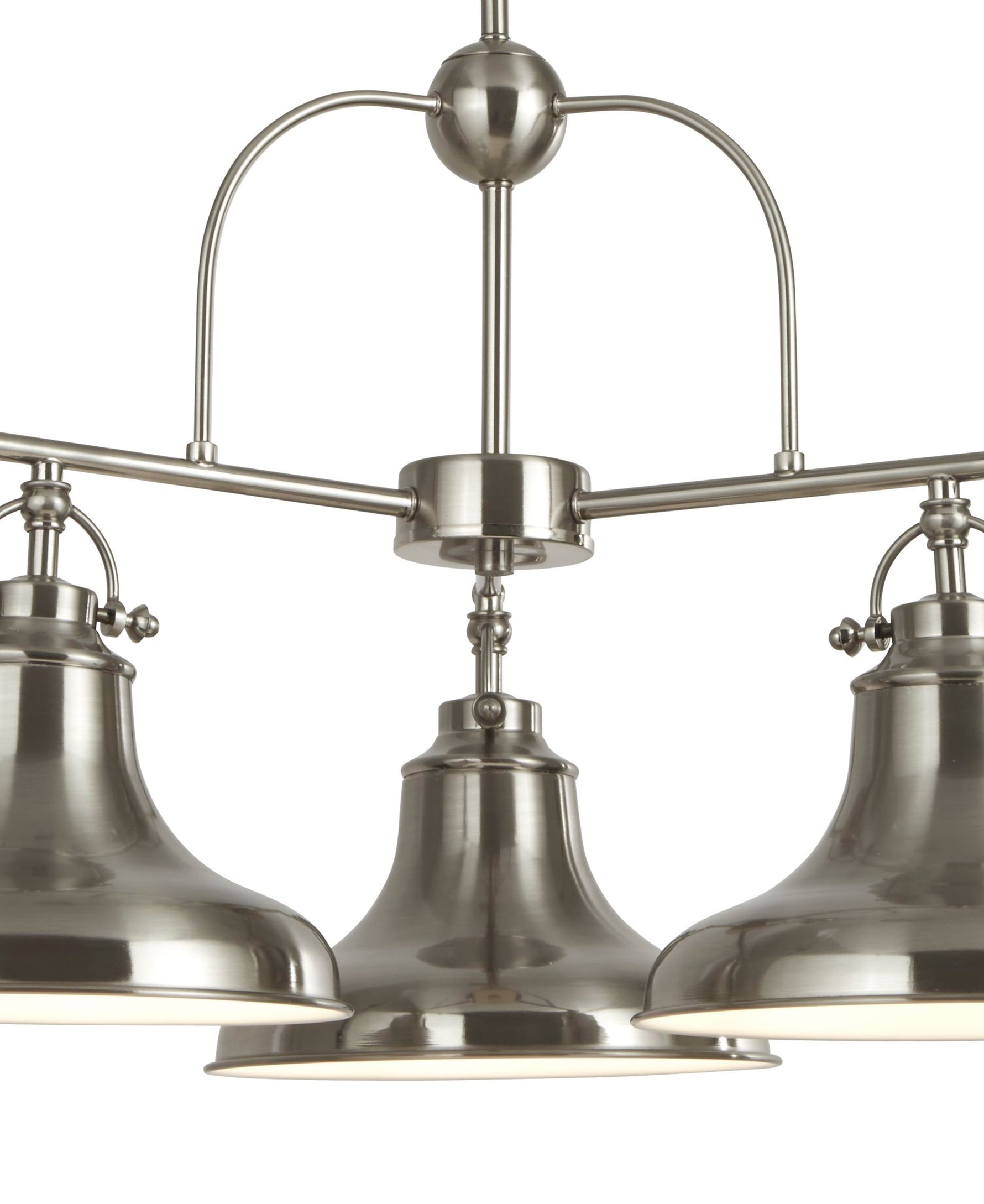 Searchlight Electric Dallas 3Lt Pendant - Satin Silver 3183-3SS