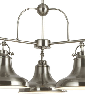 Searchlight Electric Dallas 3Lt Pendant - Satin Silver 3183-3SS