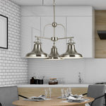Searchlight Electric Dallas 3Lt Pendant - Satin Silver 3183-3SS