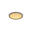 Luna LED Flush, Sand Black Metal & Gold PC Diffuser