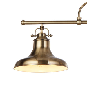 Searchlight Electric Dallas 3Lt Bar Pendant - Antique Brass Metal 3193-3AB