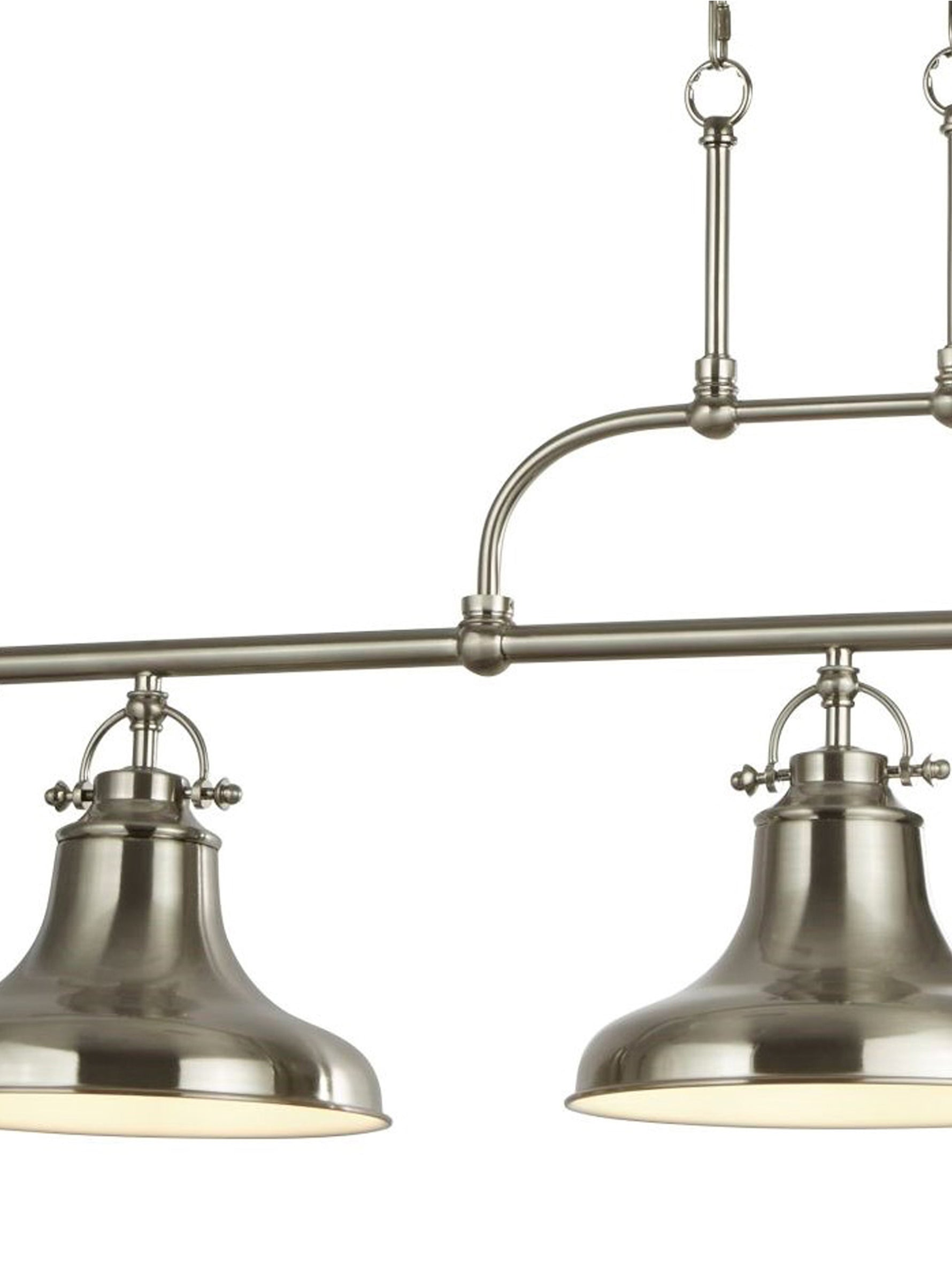 Searchlight Electric Dallas 3Lt Bar Pendant - Satin Silver Metal 3193-3SS
