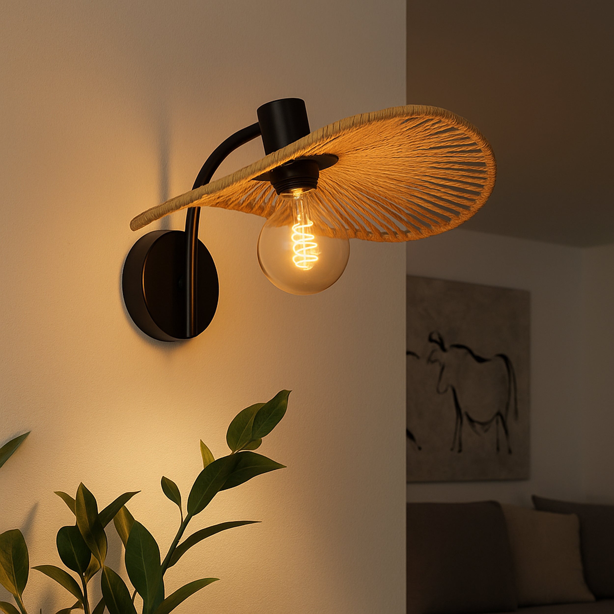 Eglo EU LINTMILL Pendant Ceiling Light – Vintage Black & Brushed Brass Design, E27, Height Adjustable
