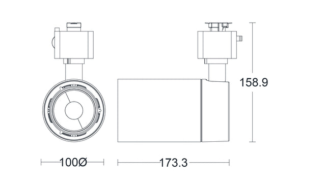 JCC Lighting JC014250 Starspot™ LED 32.5W IP20 3000K 15° Non-dimmable Single-Circuit White