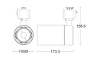 JCC Lighting JC014245 Starspot™ LED 32.5W IP20 4000K 35° Non-dimmable Single-Circuit Black