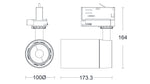 JCC Lighting JC088141 Starspot™ LED 32.5W IP20 3000K 15° Non-dimmable 3-Circuit Black