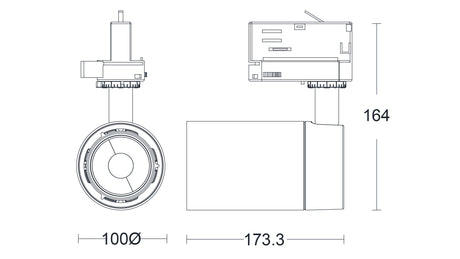 JCC Lighting JC088138 Starspot™ LED 32.5W IP20 4000K 15° Non-dimmable 3-Circuit White