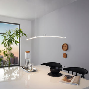 Eglo EU Lasana Aluminum & Steel Chrome LED Modern Pendant