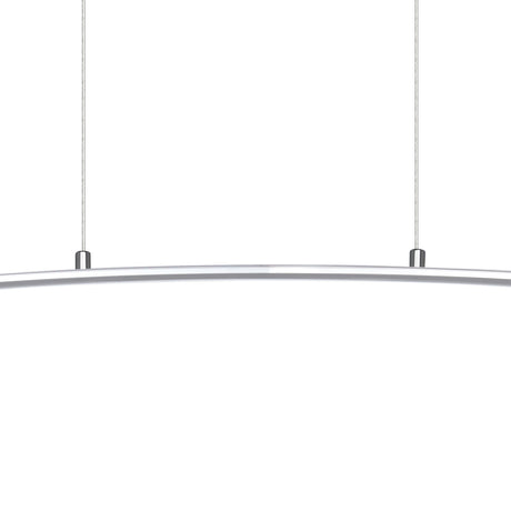Eglo EU Lasana Aluminum & Steel Chrome LED Modern Pendant