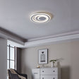 Eglo EU Palagiano 1 Plastic & Steel White LED Modern Ceiling Light