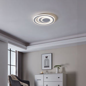 Eglo EU Palagiano 1 Plastic & Steel White LED Modern Ceiling Light