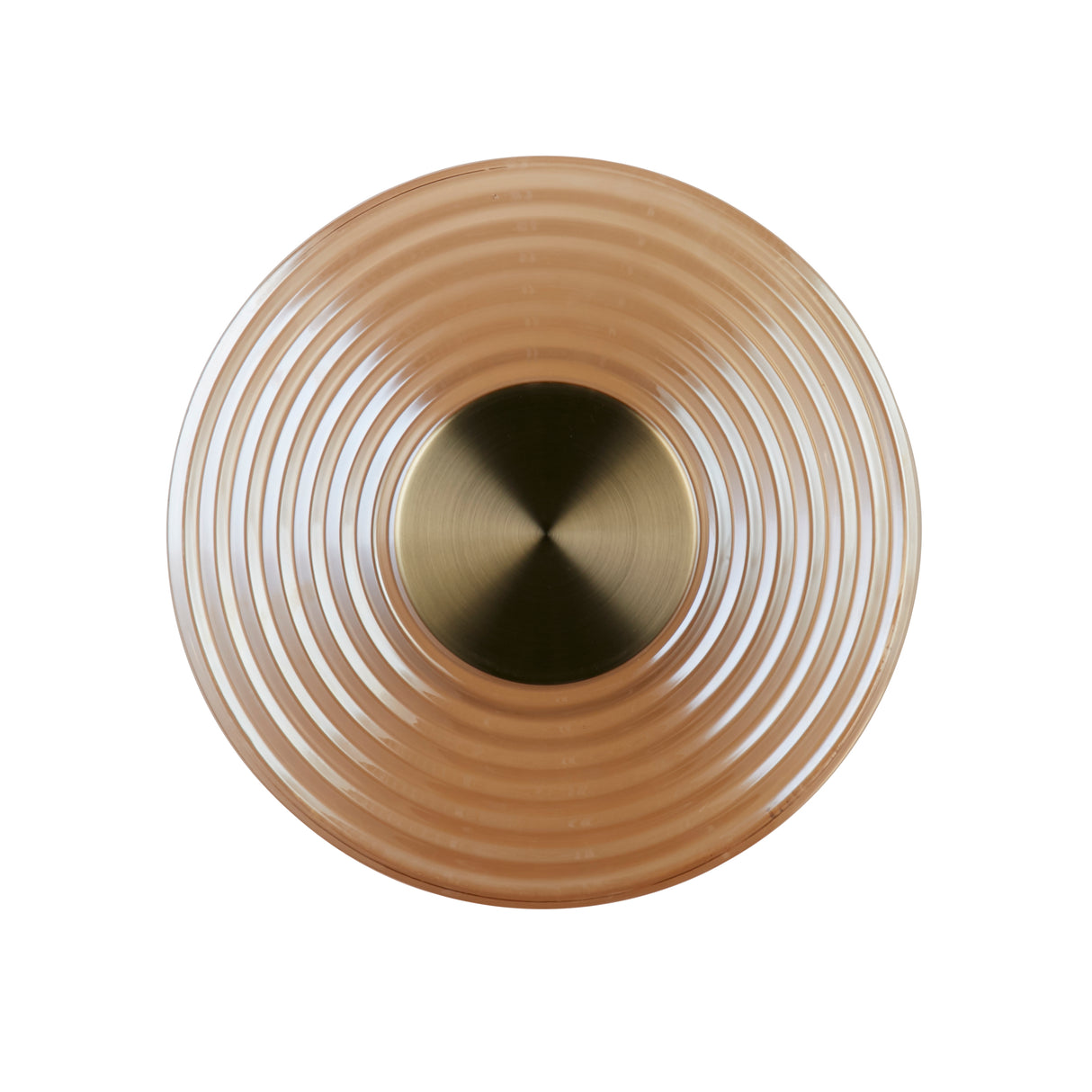 Searchlight Electric Cleo LED Wall Light, Antique Brass Metal with Amber Glass 32210AM