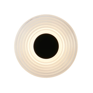 Cleo LED Wall Light, Matt Black Metal with Clear Glass