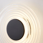 Searchlight Electric Cleo LED Wall Light, Matt Black Metal with Clear Glass 32210CL