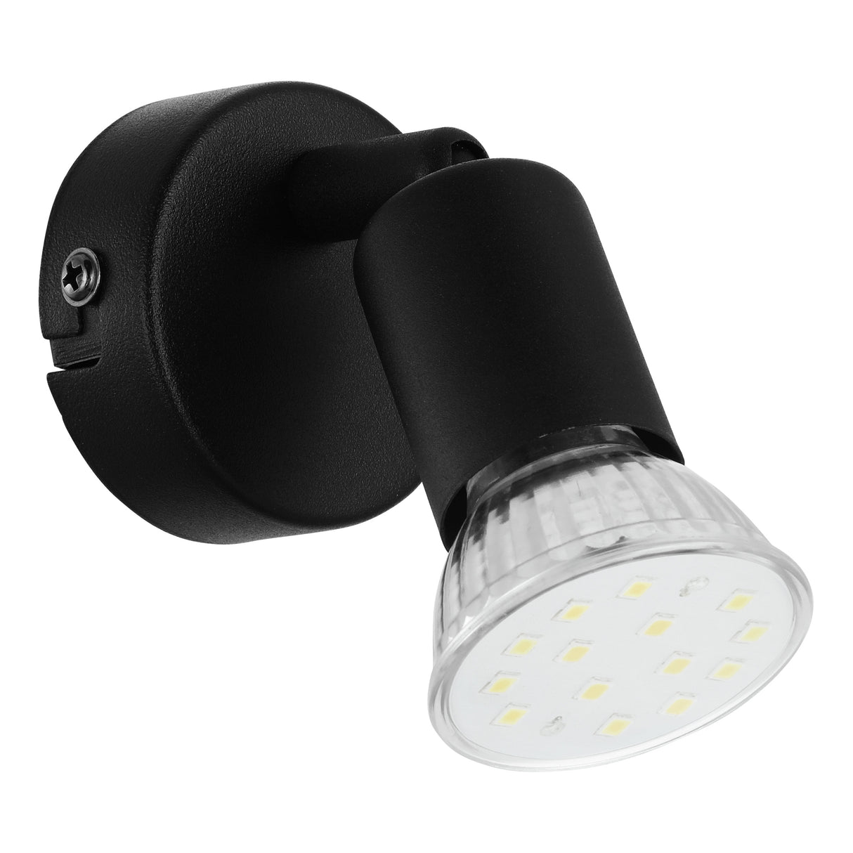Eglo EU Buzz-LED Black Steel Single Spotlight