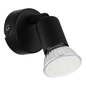 Eglo EU Buzz-LED Black Steel Single Spotlight