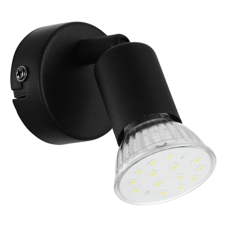 Eglo EU Buzz-LED Black Steel Single Spotlight