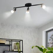 Eglo EU Buzz-LED Black Steel 3 Light Spotlight