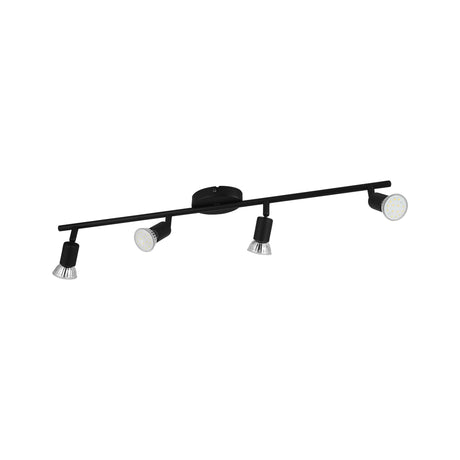 Eglo EU Buzz-LED Black Steel 4-Light Spotlight