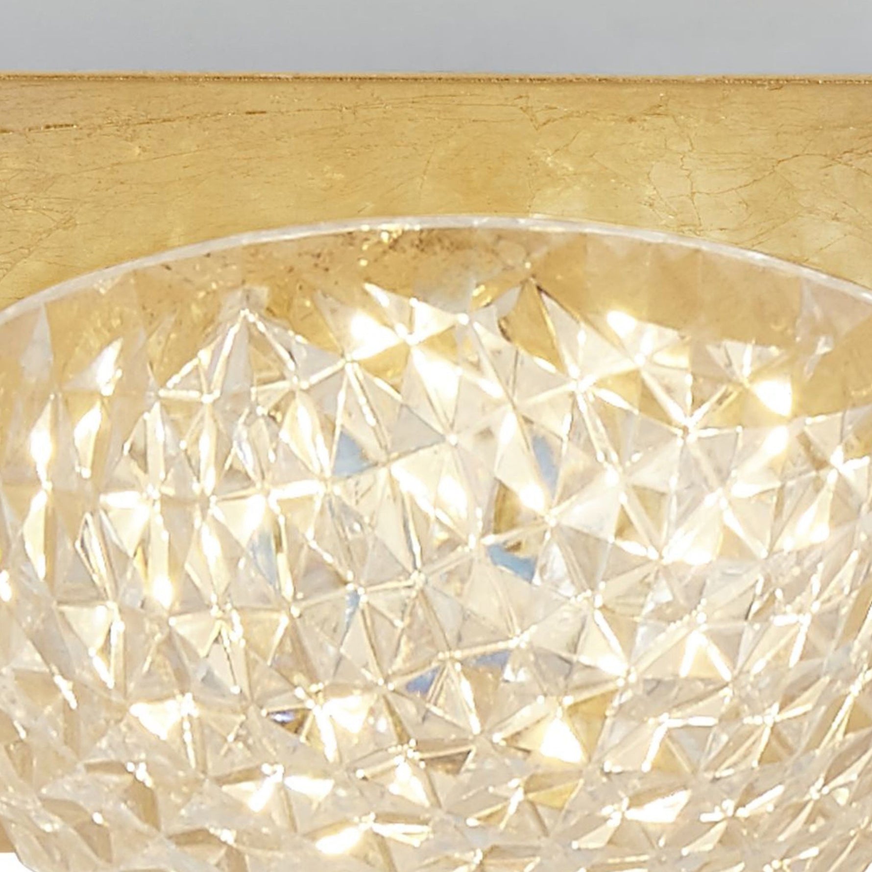 Searchlight Electric Celestia Flush - Gold Metal & Acrylic 32511-1GO