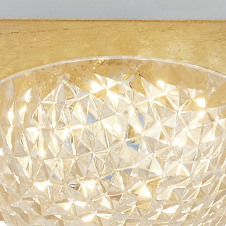 Searchlight Electric Celestia Flush - Gold Metal & Acrylic 32511-1GO