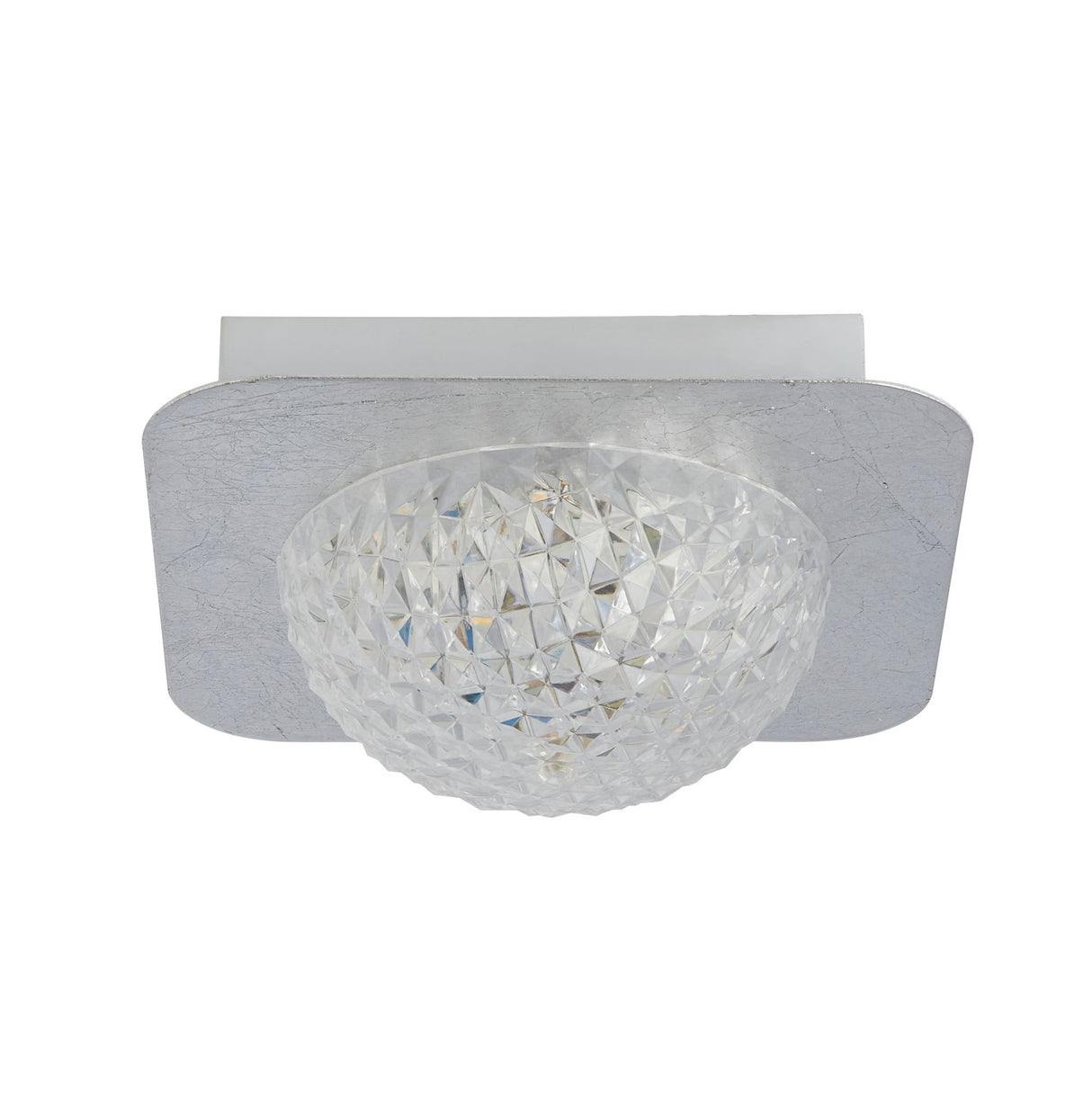 Searchlight Electric Celestia Flush - Silver Metal & Acrylic 32511-1SI