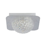 Searchlight Electric Celestia Flush - Silver Metal & Acrylic 32511-1SI