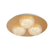 Celestia 3Lt Flush - Gold Metal & Acrylic