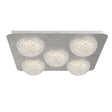 Celestia 5Lt Flush - Silver Metal & Acrylic