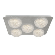 Celestia 5Lt Flush - Silver Metal & Acrylic