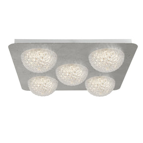 Celestia 5Lt Flush - Silver Metal & Acrylic