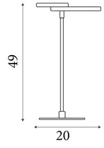 Searchlight Electric Space LED Table Lamp, Black Metal 32802BK