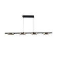 Space 4Lt LED Bar Pendant, Black Metal
