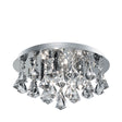 Hanna 4Lt Flush  - Chrome Metal & Clear Crystal