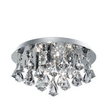 Hanna 4Lt Flush  - Chrome Metal & Clear Crystal