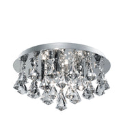 Hanna 4Lt Flush  - Chrome Metal & Clear Crystal