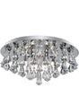 Hanna 6Lt Flush  - Chrome Metal & Clear Crystal