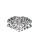 Hanna 8Lt Flush  - Chrome Metal & Clear Crystal