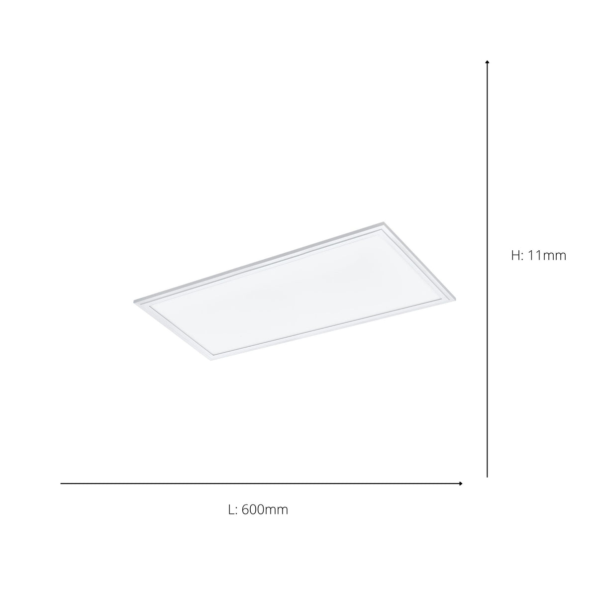 Eglo EU Salobrena-RGBW White Aluminium LED Ceiling Light, 60cm