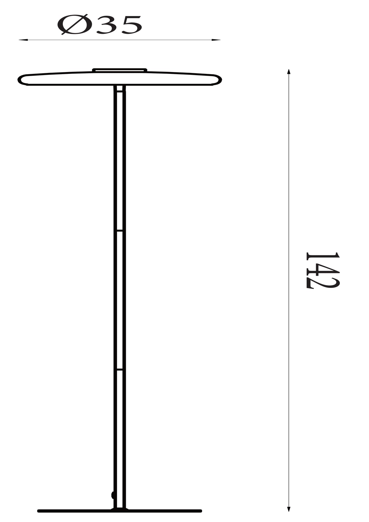 Searchlight Electric Record 1Lt Floor Lamp, Gold Metal with White Glass 33121PB