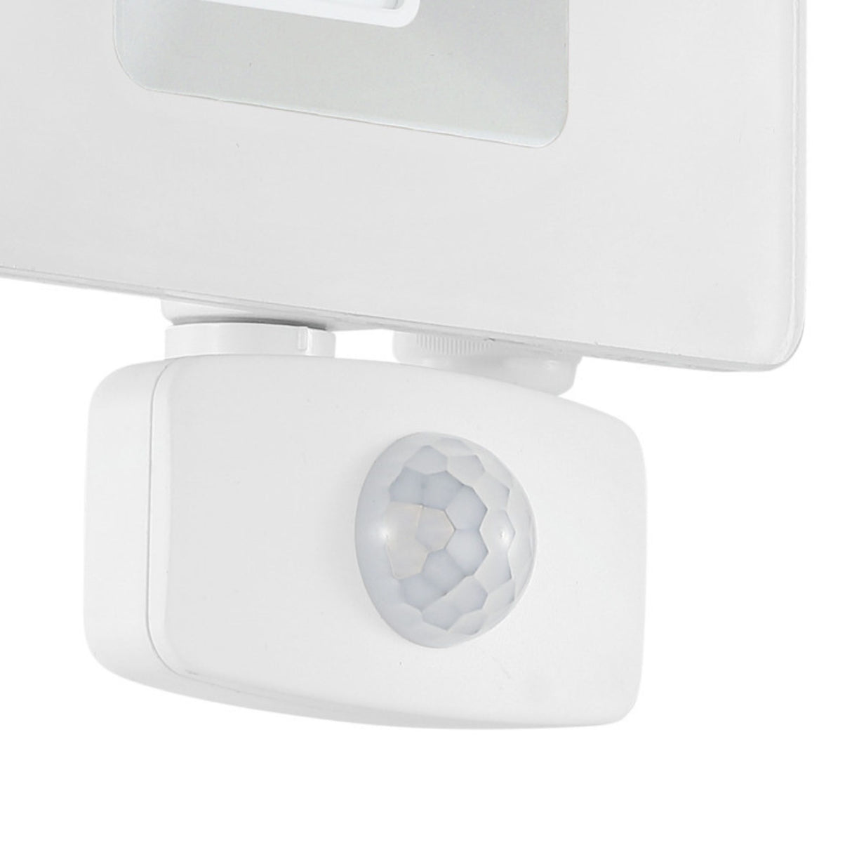 Eglo EU FAEDO?3 Outdoor LED Floodlight – White Aluminium, Motion Sensor, Daylight White, Compact IP44 Security Lighting
