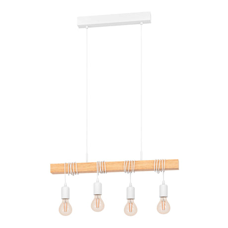 Eglo EU Townshend Pendant E27 White Oak Effect