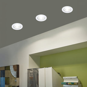 Eglo EU Saliceto White Aluminium LED Neutral Whie 3-Piece Set Recessed Light