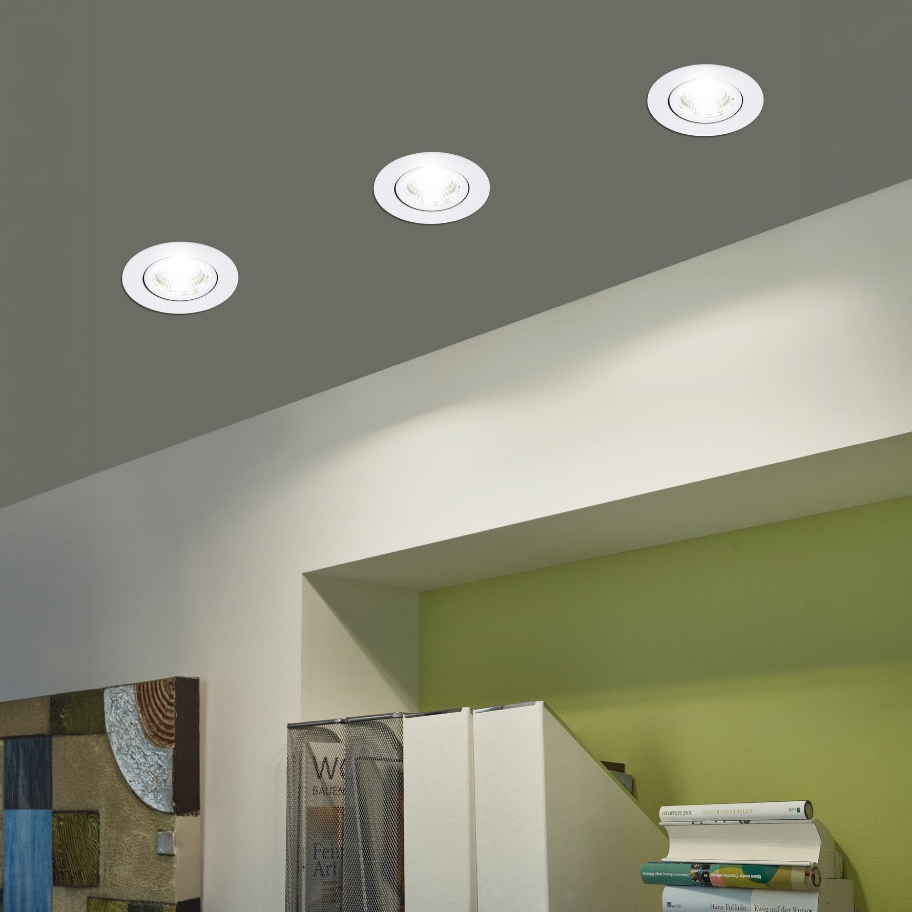 Eglo EU Buddon Wood & Steel Industrial Design Wall Light product image - Endon Lighting from First Light Direct with great prices and fast UK delivery