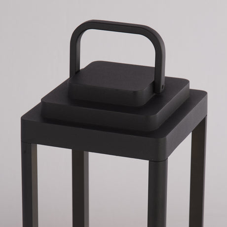Searchlight Electric Portobello Outdoor Table Lamp - Black Metal 33502-350