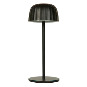 Searchlight Electric Ezra Outdoor Rechargeable Table Lamp, Black 33610BK