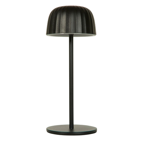 Searchlight Electric Ezra Outdoor Rechargeable Table Lamp, Black 33610BK